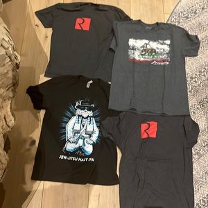 pack of four graphic T-shirts all size medium
